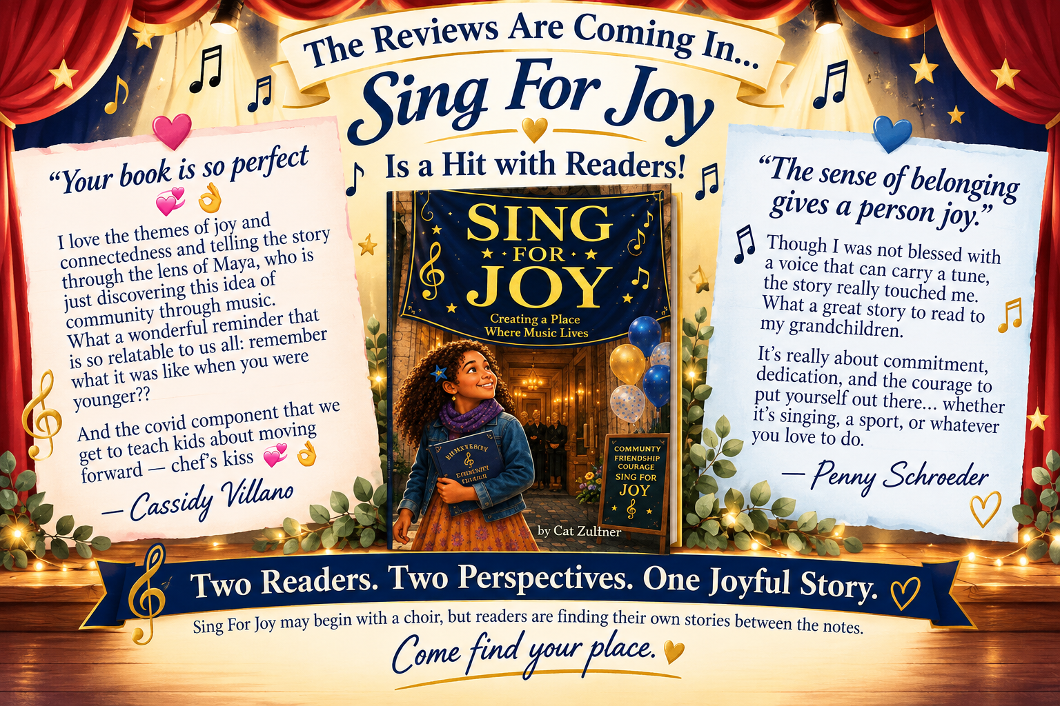 Sing For Joy reader review artwork